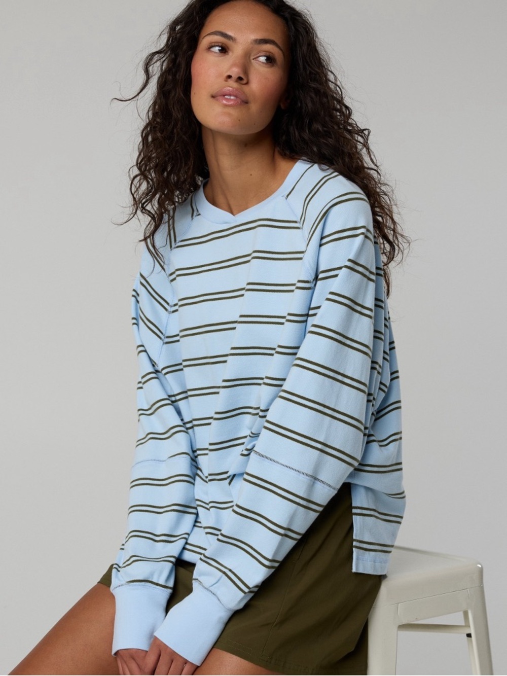 OFFLINE By Aerie Pique Long Sleeve T-Shirt nwot